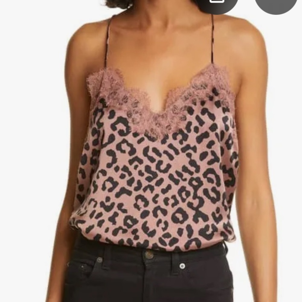 CAMI NYC Leopard Lace Cami Small